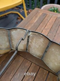 Vintage Rembrandt Capiz Shell Lamp Shade 18 Scalloped Dome Mid Century