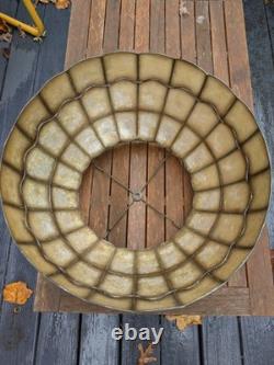 Vintage Rembrandt Capiz Shell Lamp Shade 18 Scalloped Dome Mid Century