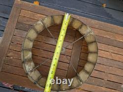 Vintage Rembrandt Capiz Shell Lamp Shade 18 Scalloped Dome Mid Century