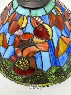 Vintage Reproduction Tiffany Style Lamp Shade Only Poppy Odyssey Design 12 D