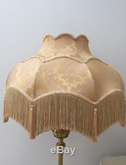 Vintage Retro Traditional Downtown Abbey Deco Victorian Gold Silk Lampshade