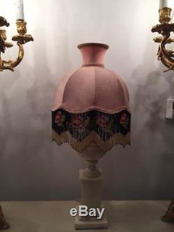 Vintage Retro Traditional Downtown Abbey Victorian Pink Lampshade