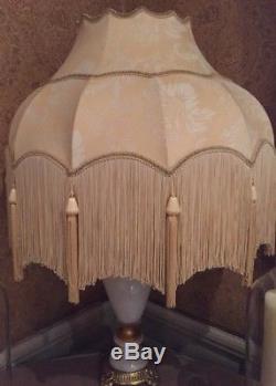 Vintage/Retro/traditional/Victorian Downtown Abbey/ Gold silk Lampshade 22ins