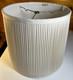 Vintage Roseart Custom Tailored Pleated Fabric Drum Lamp Shade 12.25 Tall