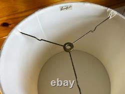 Vintage Roseart Custom Tailored Pleated Fabric Drum Lamp Shade 12.25 Tall