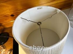 Vintage Roseart Custom Tailored Pleated Fabric Drum Lamp Shade 12.25 Tall
