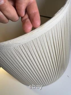 Vintage Roseart Custom Tailored Pleated Fabric Drum Lamp Shade 12.25 Tall