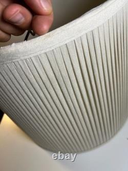 Vintage Roseart Custom Tailored Pleated Fabric Drum Lamp Shade 12.25 Tall