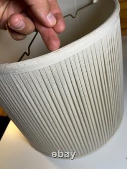 Vintage Roseart Custom Tailored Pleated Fabric Drum Lamp Shade 12.25 Tall Vintage Roseart Custom Tailored Pleated Fabric Drum Lamp Shade 12.25 Tall