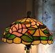Vintage Roses Stained Tiffany Style Lamp Shade 12 In Wide Handmade
