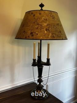 Vintage STIFFEL Brass Bouillotte Lamp Amazing Shade Professionally Rewired