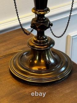 Vintage STIFFEL Brass Bouillotte Lamp Amazing Shade Professionally Rewired