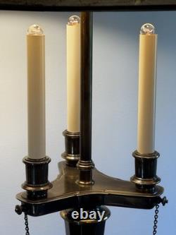Vintage STIFFEL Brass Bouillotte Lamp Amazing Shade Professionally Rewired