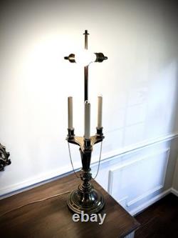 Vintage STIFFEL Brass Bouillotte Lamp Amazing Shade Professionally Rewired