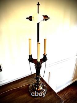 Vintage STIFFEL Brass Bouillotte Lamp Amazing Shade Professionally Rewired