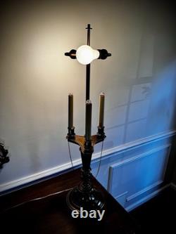 Vintage STIFFEL Brass Bouillotte Lamp Amazing Shade Professionally Rewired