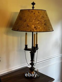 Vintage STIFFEL Brass Bouillotte Lamp Amazing Shade Professionally Rewired