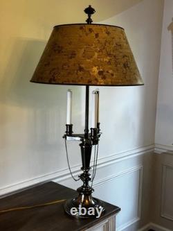 Vintage STIFFEL Brass Bouillotte Lamp Amazing Shade Professionally Rewired