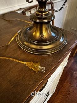 Vintage STIFFEL Brass Bouillotte Lamp Amazing Shade Professionally Rewired