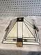 Vintage Stiffel Stained Slag Glass Lamp Shade Arts & Crafts Mission Deco