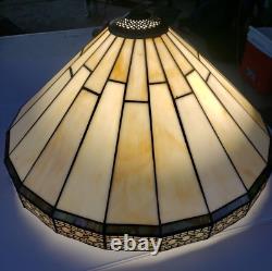 Vintage STYLE STAINED GLASS LAMP SHADE TIFFANY STYLE