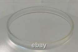 Vintage Satin Etched Globe Cranberry Ruffle Top Oil Lamp Tulip Shade 3 Fitter