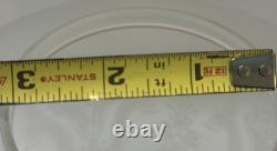 Vintage Satin Etched Globe Cranberry Ruffle Top Oil Lamp Tulip Shade 3 Fitter