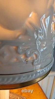 Vintage Schierholz German Porcelain Nude Figural Lamp Lithophane Shade 19