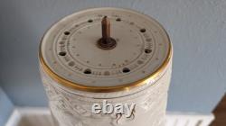 Vintage Schierholz German Porcelain Nude Figural Lamp Lithophane Shade 19