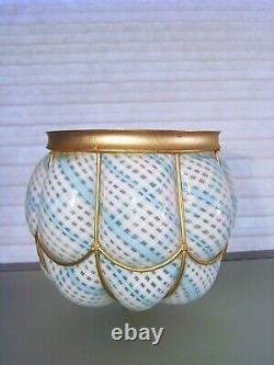 Vintage Seguso Murano Latticino Italian Glass Shade