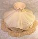 Vintage Silk Fabric Lamp Shade With Tassels For Figural Lamp No Makers Mark