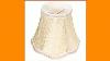 Vintage Small Lace Lamp Shades Textured Fabric Covers For Ceiling Chandelier Light