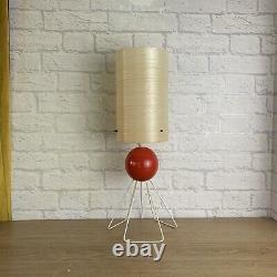 Vintage Sputnik Atomic retro mid century Lamp With Fibreglass Shade