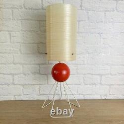 Vintage Sputnik Atomic retro mid century Lamp With Fibreglass Shade