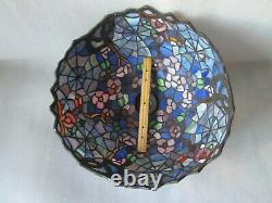Vintage Stained Glass Spider Web Design 18 Lamp Shade Numbered Made In USA