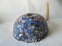 Vintage Stained Glass Spider Web Design 18 Lamp Shade Numbered Made In USA