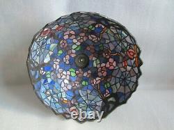 Vintage Stained Glass Spider Web Design 18 Lamp Shade Numbered Made In USA