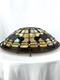 Vintage Stained Glass Suspension Shade 18.5in Tiffany Style 3 Point Hanging