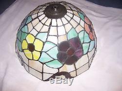 Vintage Stained Glass Tiffany style Lamp Shade