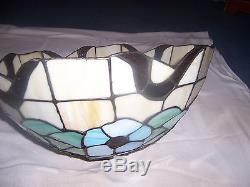 Vintage Stained Glass Tiffany style Lamp Shade