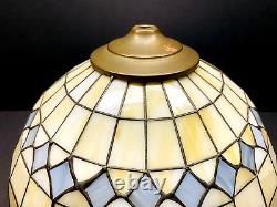 Vintage Stained Slag Glass Tiffany Style Lamp Shade 12