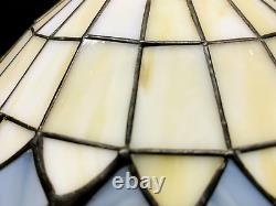 Vintage Stained Slag Glass Tiffany Style Lamp Shade 12