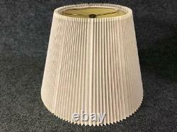 Vintage Stiffel 16w x 12h Pleated Folded Fabric Lamp Shade