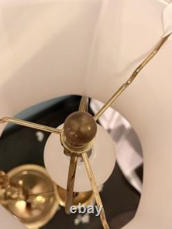 Vintage Stiffel Brass Adjustable Student Table Lamp 28.5-38.5 Tall