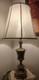 Vintage Stiffel Hollywood Regency Brass Acorn Tip Trophy Urn Table Lamp Withshade