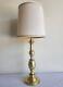 Vintage Stiffel Mid-century Brass Hollywood Regency Lamp Trophy Urn Lamp & Shade
