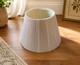 Vintage Stiffel Pleated Accordion Lamp Shade Cream Bell Spider Fitter 18
