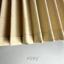 Vintage Stiffel Pleated Lamp Shades Pair Accordion Bell MCM Art Deco 60s 70s