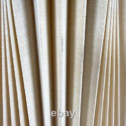 Vintage Stiffel Pleated Lamp Shades Pair Accordion Bell MCM Art Deco 60s 70s