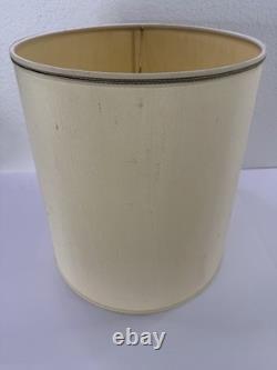 Vintage Stiffel Textured Drum Barrel Lamp Shade MCM Hollywood Regency modern